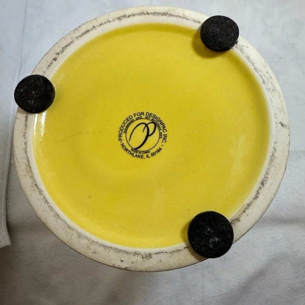 Yellow Dog Treat Jar